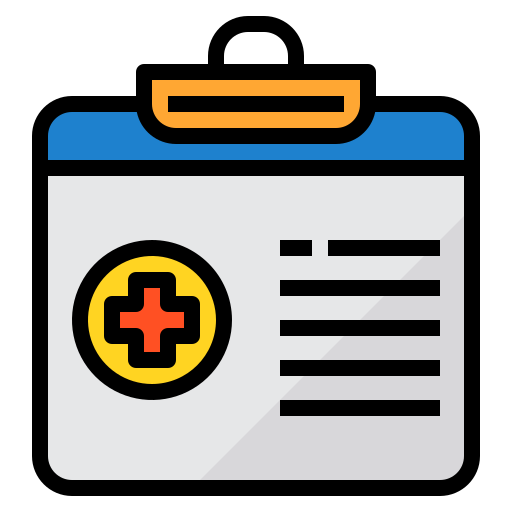 informe médico icono gratis