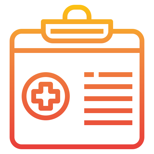 informe médico icono gratis