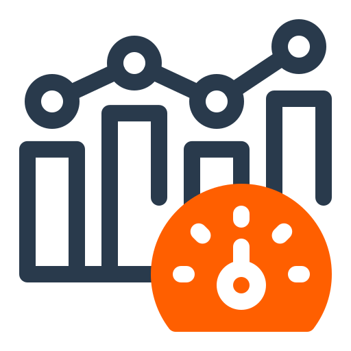métricas de rendimiento icono gratis