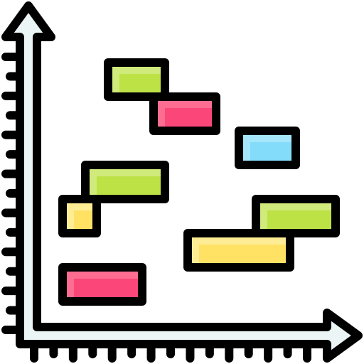 gráfico de gantt icono gratis