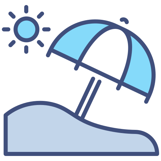 sombrilla de playa icono gratis