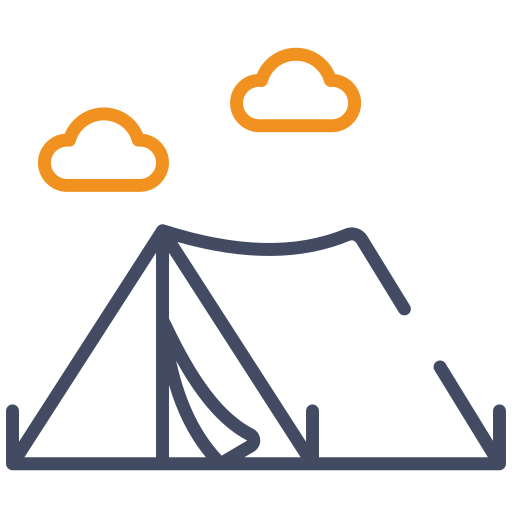 tienda de playa icono gratis