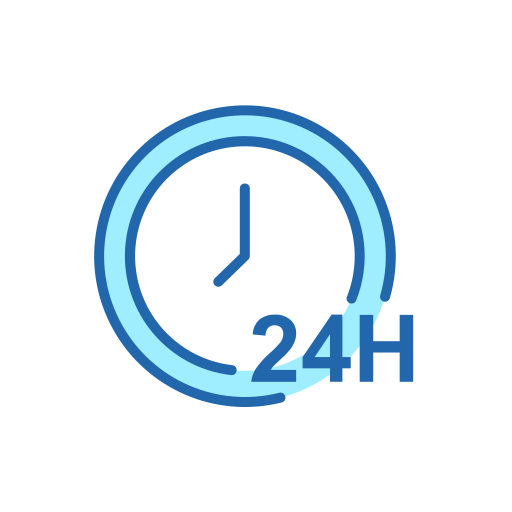 24 horas icono gratis