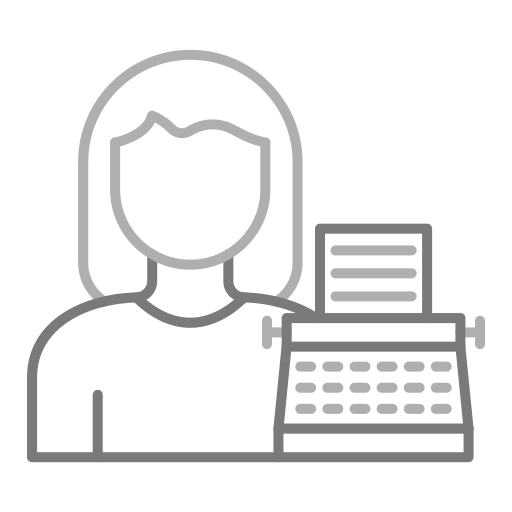 escritor icono gratis