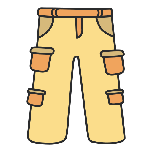 pantalones tipo cargo icono gratis