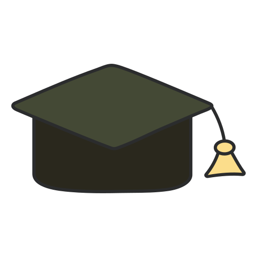 sombrero de graduacion icono gratis