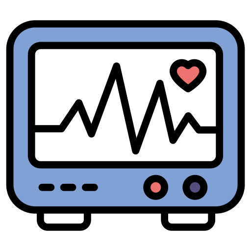 monitor de ecg icono gratis