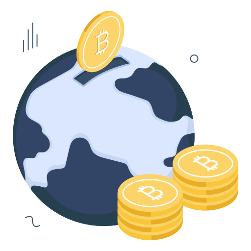 bitcoin global icono gratis