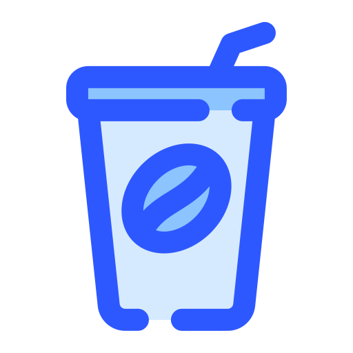 café helado icono gratis