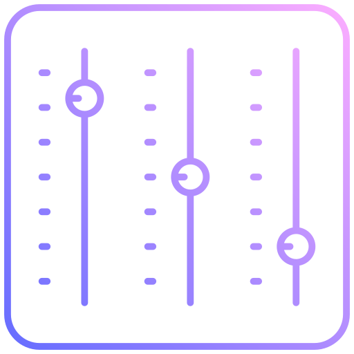 controlador de sonido icono gratis