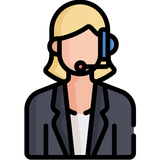 vendedor telefónico icono gratis