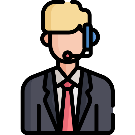 vendedor telefónico icono gratis