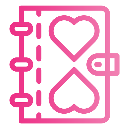 diario de amor icono gratis