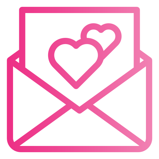 carta de amor icono gratis