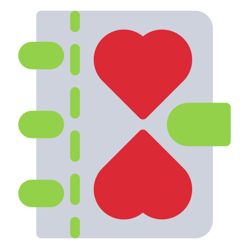 diario de amor icono gratis