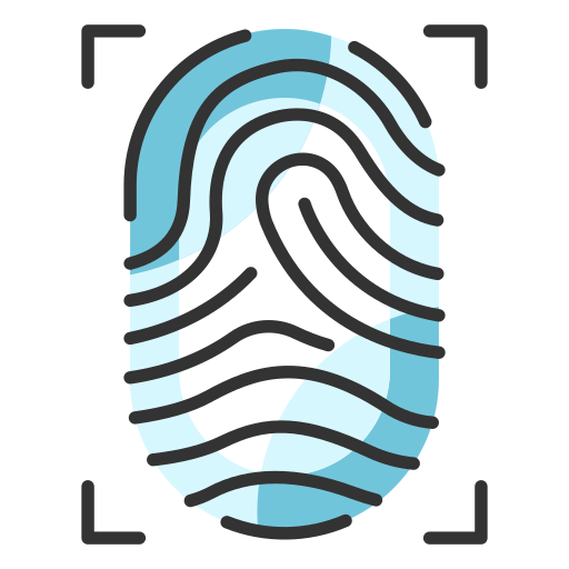 Huella dactilar icono gratis