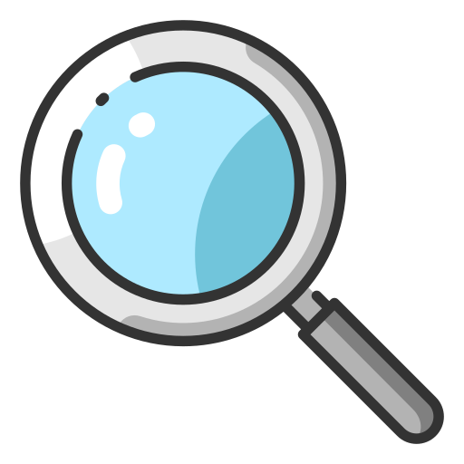 Magnifying glass MaxIcons Lineal color icon