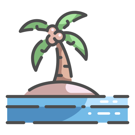 ilha grátis ícone ilha grátis ícone