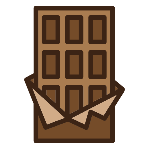 barra de chocolate icono gratis