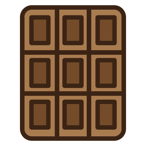 barra de chocolate icono gratis