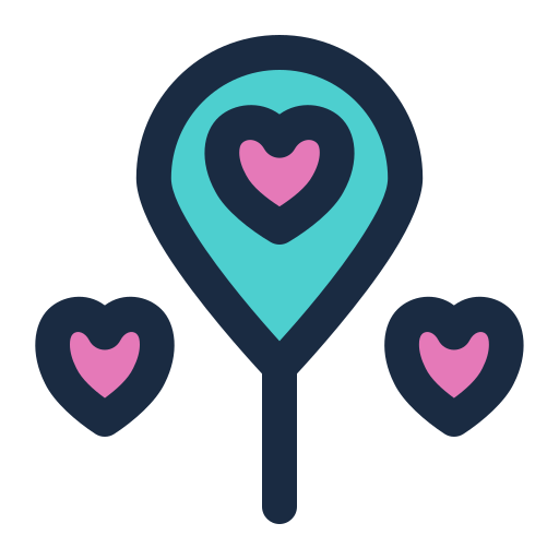 Любовный воздушный шар бесплатно иконка