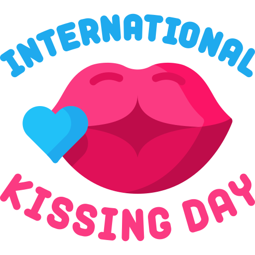 dia internacional del beso icono gratis