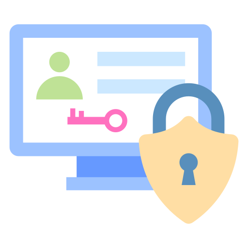 inicio de sesión seguro icono gratis