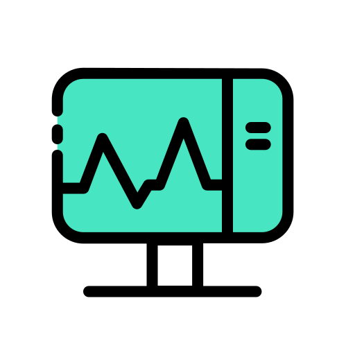 monitor de electrocardiograma icono gratis