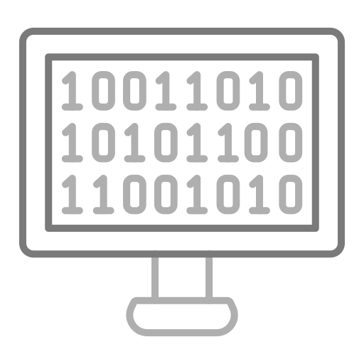 código binario icono gratis