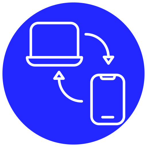 transferencia de datos icono gratis