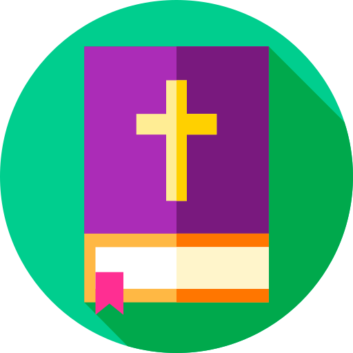 Bible Flat Circular Flat icon