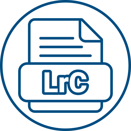 lrc grátis ícone lrc grátis ícone