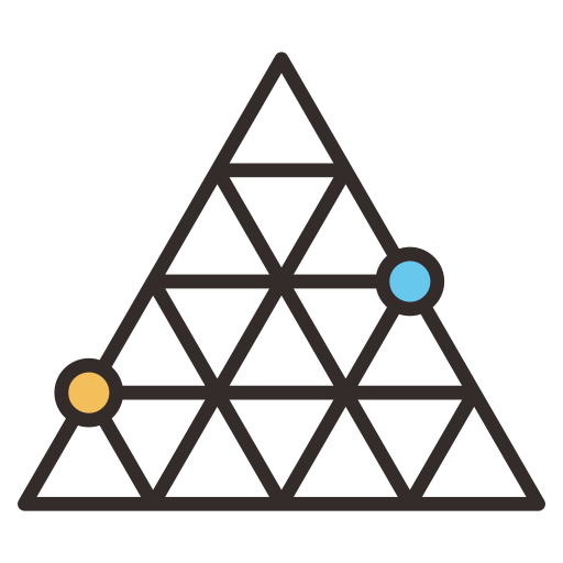 gráfico de contorno ternario icono gratis