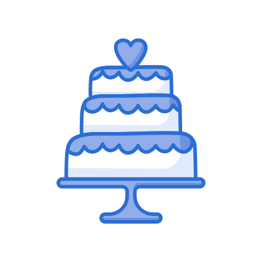 pastel de boda icono gratis