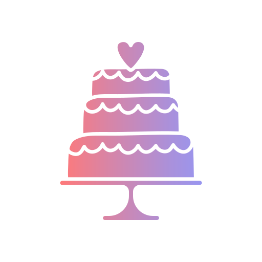 pastel de boda icono gratis