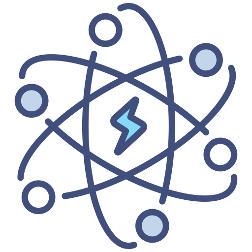 energía atómica icono gratis