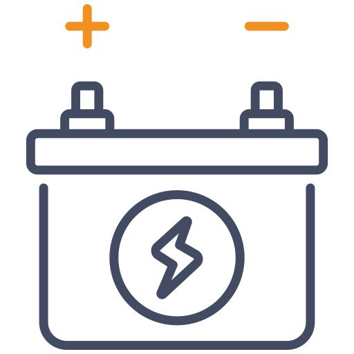 Battery free icon Battery free icon