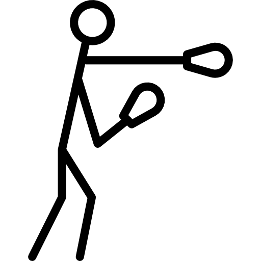 Stick man throwing a ball - Free sports icons