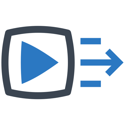 compartir vídeos icono gratis
