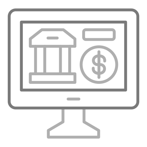 acesso a operações bancárias via internet grátis ícone acesso a operações bancárias via internet grátis ícone