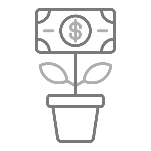 planta de dinero icono gratis