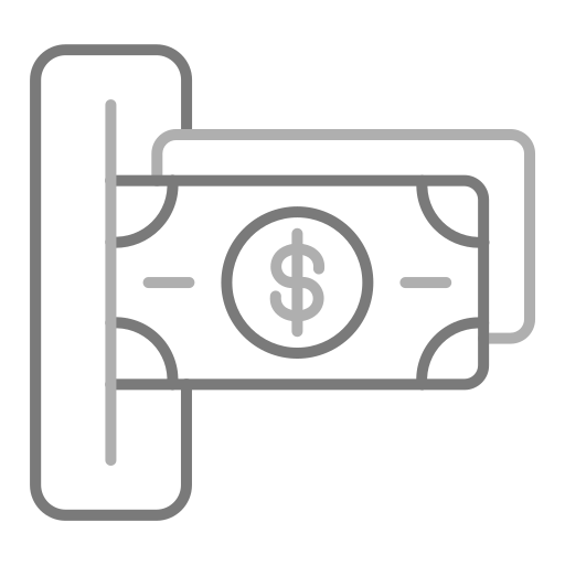 Cash withdrawal free icon Cash withdrawal free icon