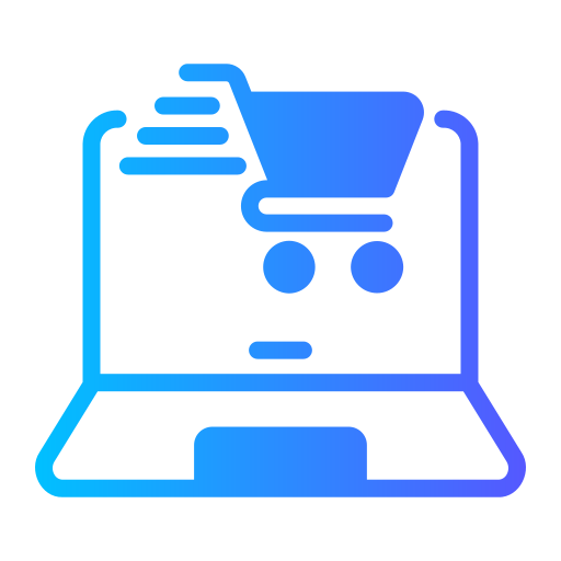 las compras en línea icono gratis