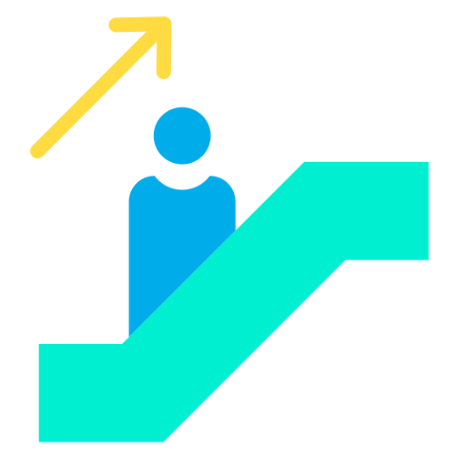 Escalator Kiranshastry Flat icon