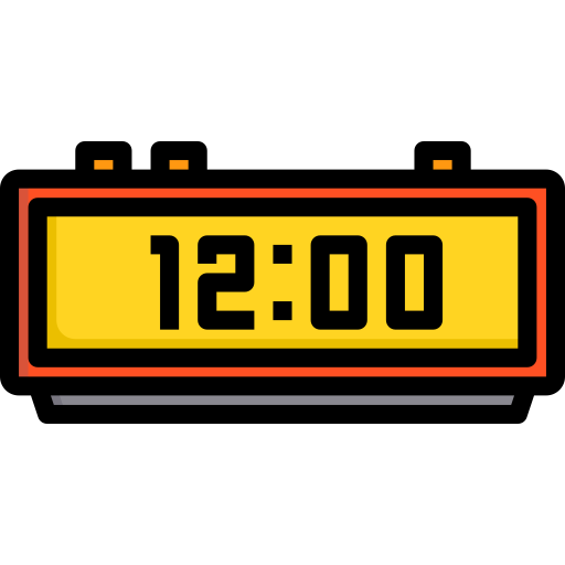 Digital clock - free icon