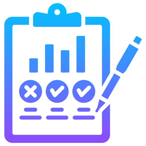 evaluación empresarial icono gratis