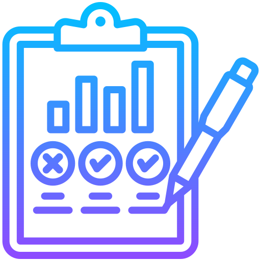 evaluación empresarial icono gratis