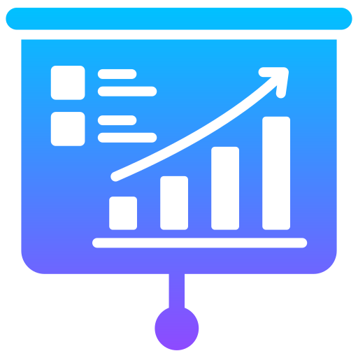 tendencia icono gratis