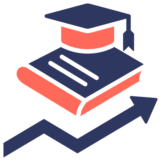 educación más alta icono gratis