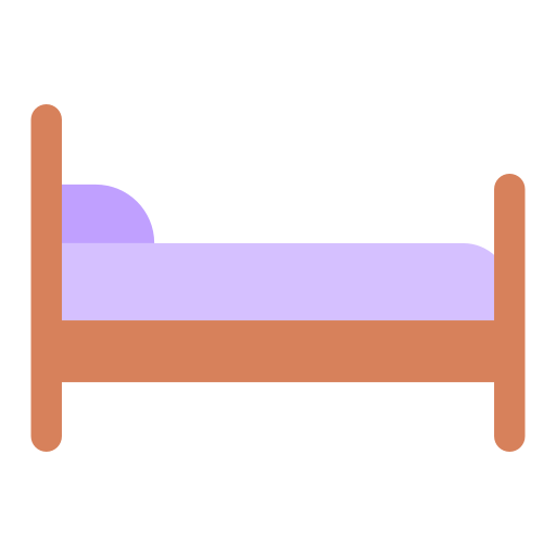 Bed free icon Bed free icon